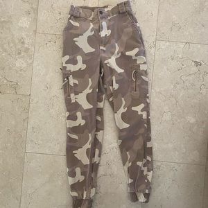 camo cargo pants
